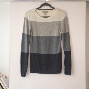 Banana Republic Grey/Multi-Colored Sweater